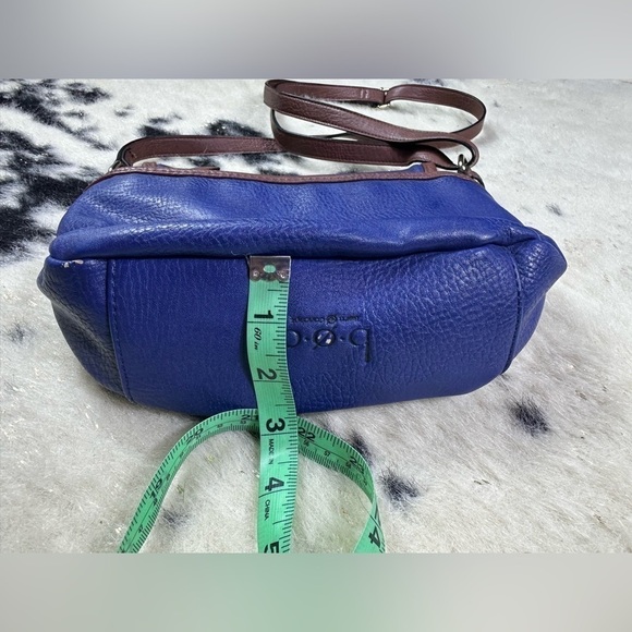 B.O.C Born Concept Women's Blue and Brown Leather Y2K Crossbody Satchel Purse - Picture 12 of 15